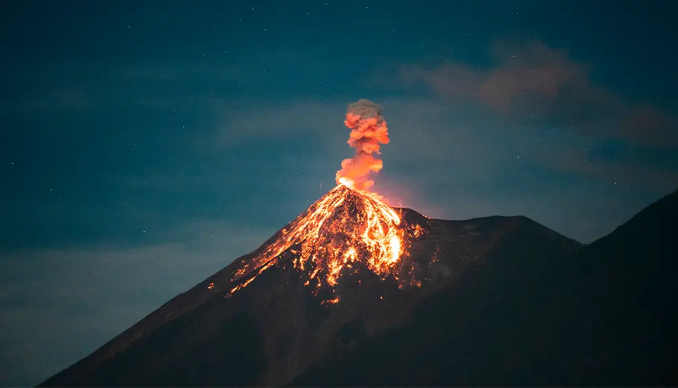 escalar volcan Acatenango Guatemala desde Antigua